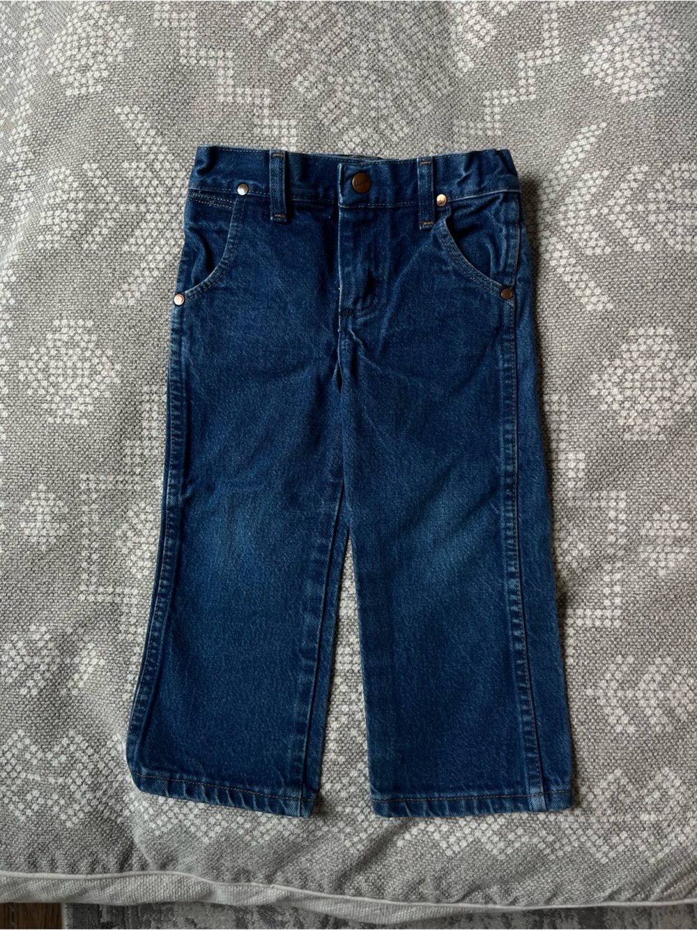 Wrangler Dark Blue Kids' Jeans - Straight Leg